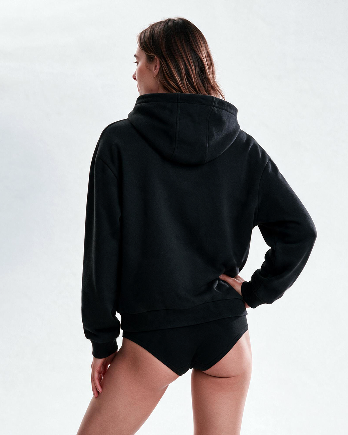 Basics mikina s kapucňou unisex čierna