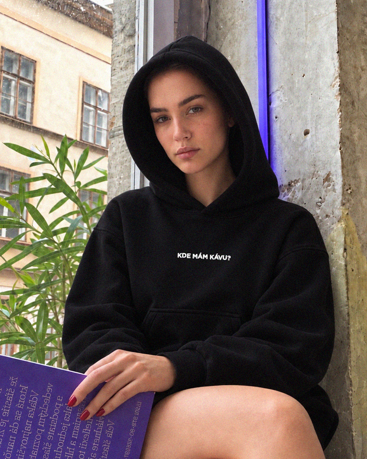 Kde mám kávu? unisex mikina s kapucí